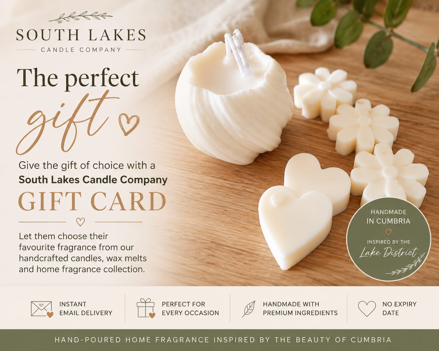 South Lakes Candle Company Gift Card UK