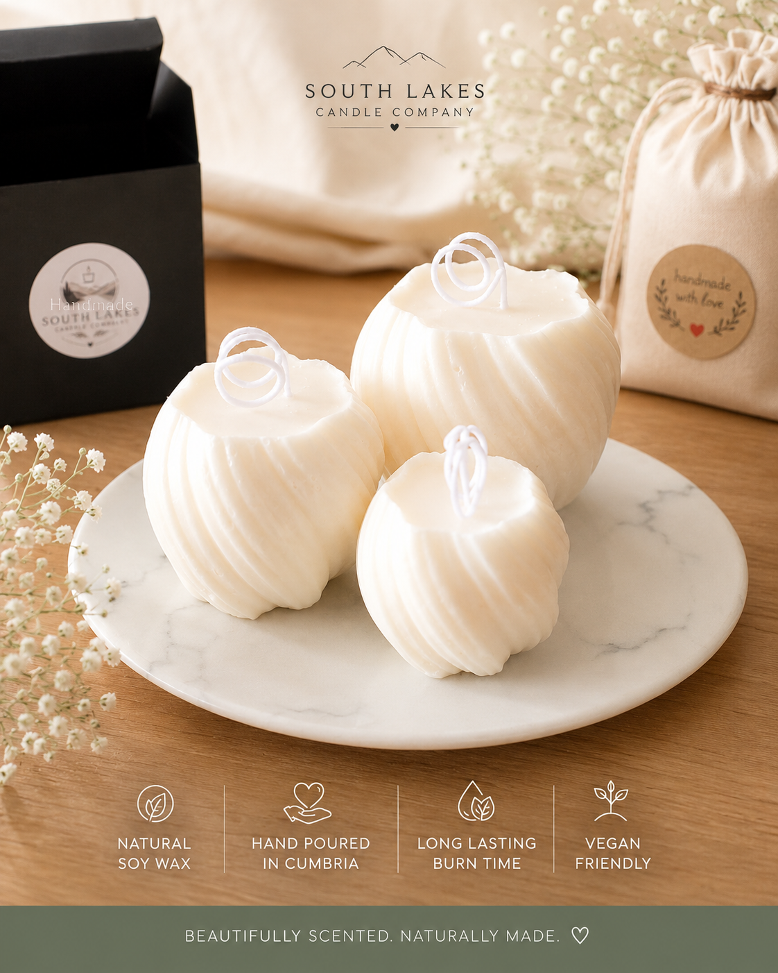 South Lakes Signature Candle Trio