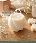 Small Twisted Soy Wax Candle Handmade in Cumbria UK